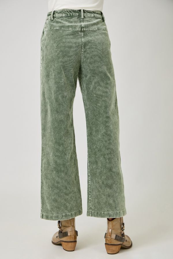 Vintage Green Washed Corduroy Trouser