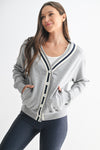 Shadowline Cardigan in Navy