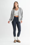 Shadowline Cardigan in Navy