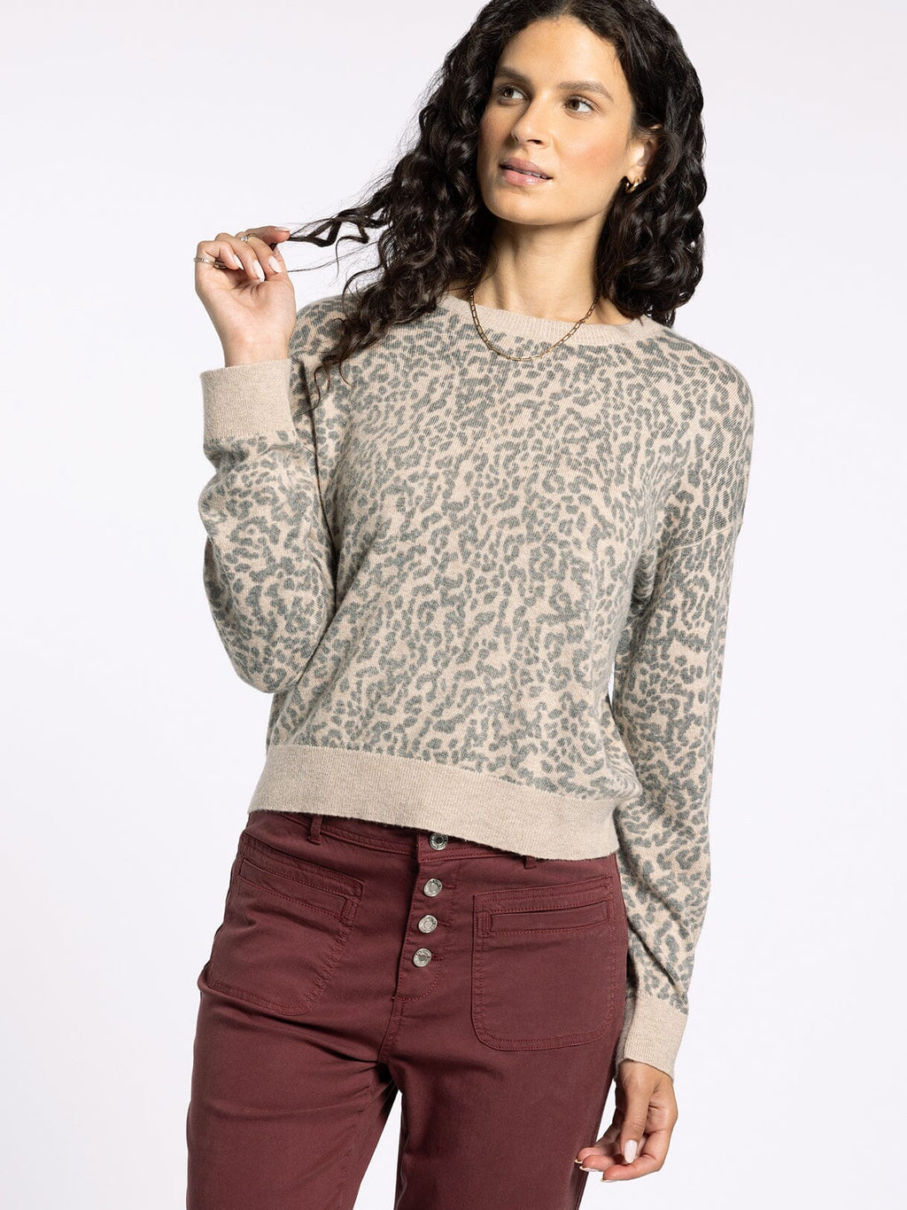 Lightweight Leopard Sweater