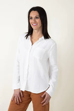 Riley Gauze Shirt in White