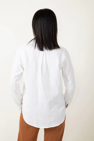 Riley Gauze Shirt in White