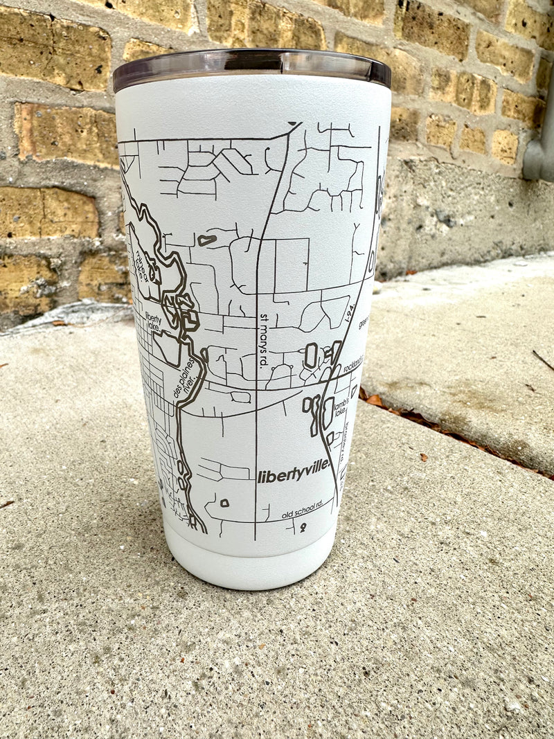 Libertyville Maps Insulated 20oz. Tumbler