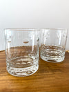 Moroccan Drinking Glasses Clear Bubbles