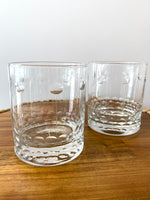 Moroccan Drinking Glasses Clear Bubbles