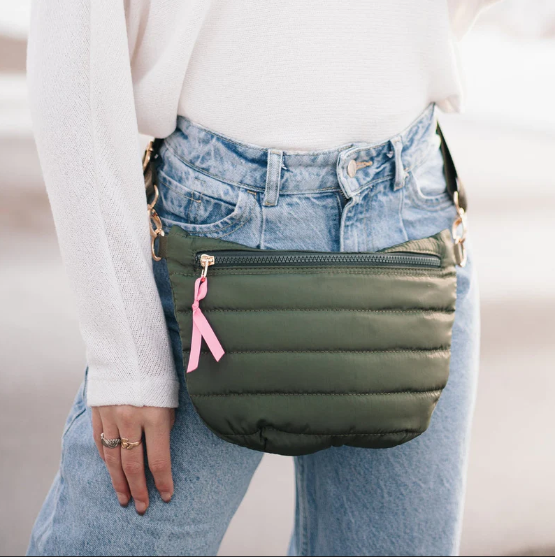 Jolie Puffer Belt Bag Olive