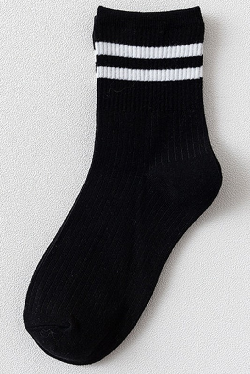 Varsity Socks Black