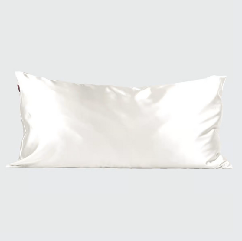 Ivory Satin Pillowcase King